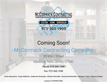 Tablet Screenshot of mccormackcontractinginc.com